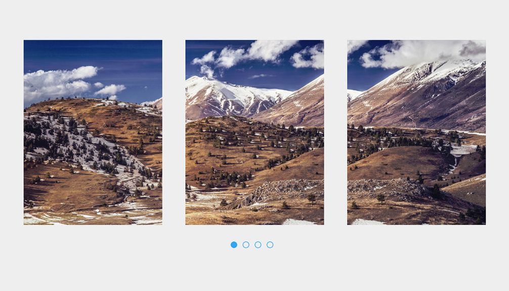 How to make a 3 Panel Slider using css and jquery